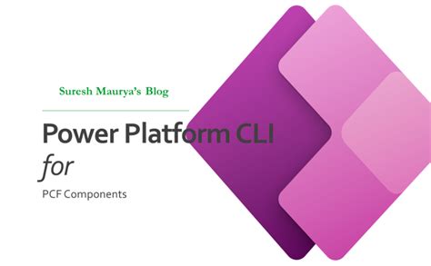 Microsoft Power Platform CLI pcf command group